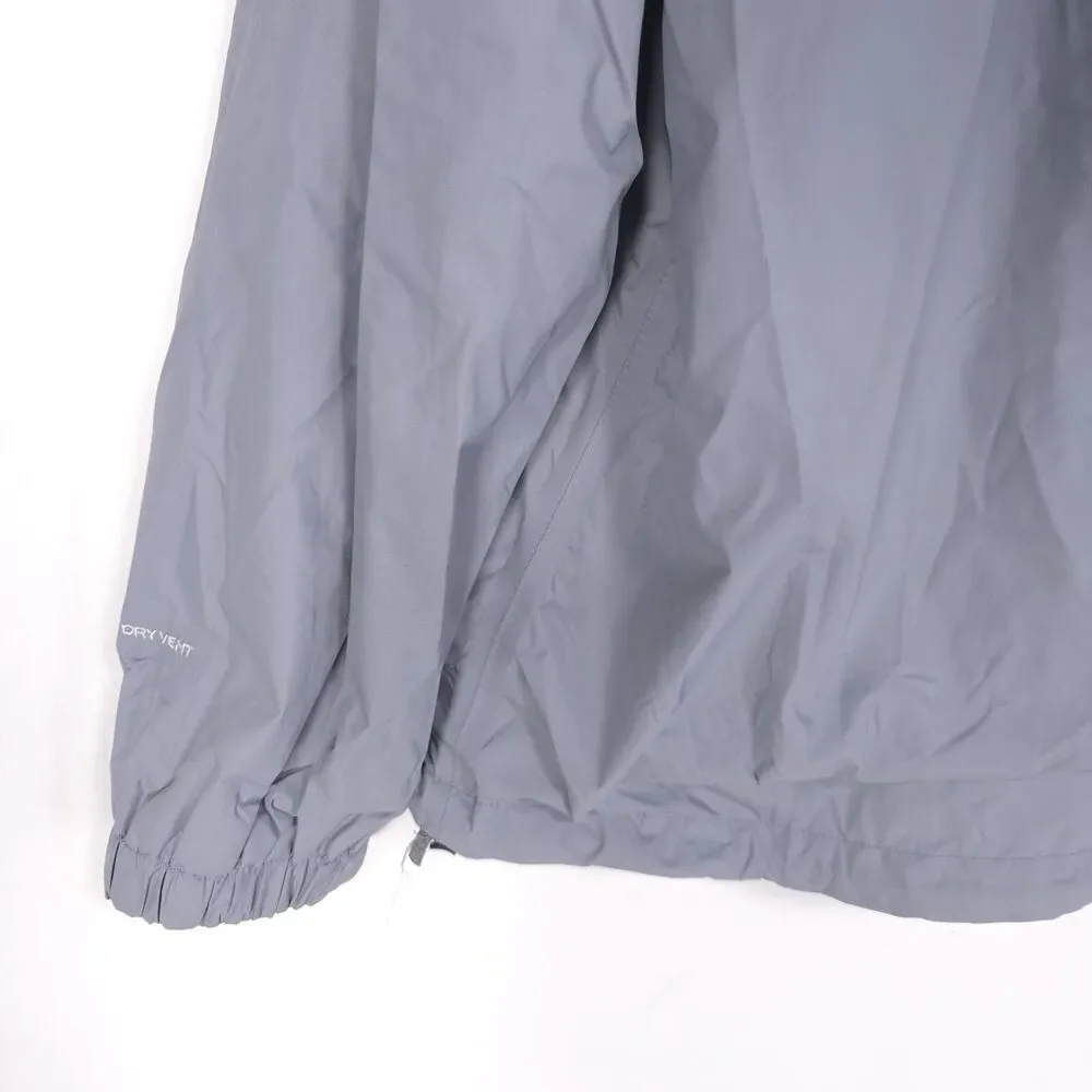 The North Face Full Zip‎ Jacket Men’s LARGE Hood Dry Vent Zip Insert Pocket Gray